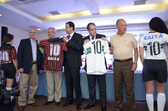 Evento selou a parceria da TIM com o Atlético e Coritiba.