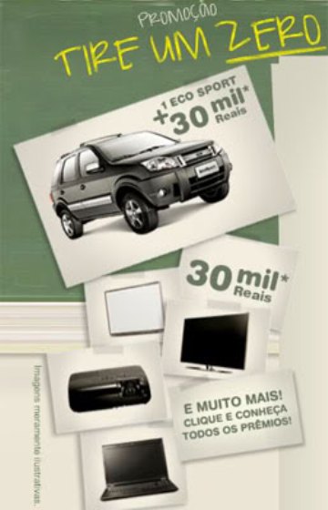 Promoção "Tire um Zero" para educadores