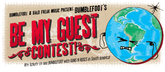 Ação promocional para fãs do Gun N' Roses