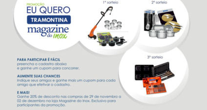 Tramontina faz promo para promover loja virtual 