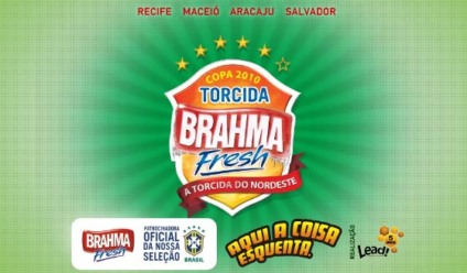 Torcida Brahma Fresh agitou o Nordeste na Copa