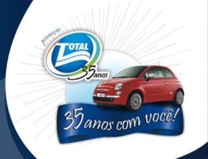Fiat 500 na promoção da Total Alimentos
