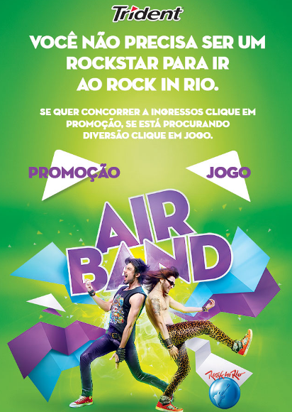 Rock e cachê de R$ 300 mil na Air Band da Trident