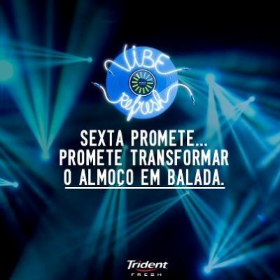 Trident transforma almoço em balada
