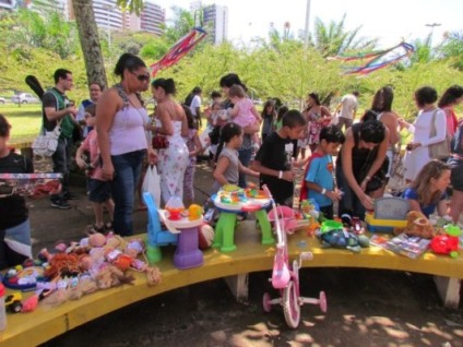 Palacete das Artes é palco de troca de brinquedos
