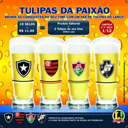 "Tulipas da paixão" na promoção do Lance!