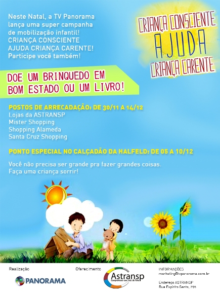 TV Panorama cria o projeto “Criança Consciente”