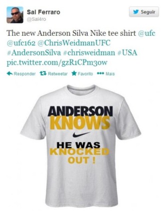 Patrocinadores de Anderson Silva viram alvo de piada