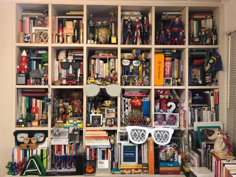 The book is on the table. The book is on the shelf