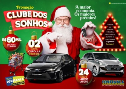Confiança Supermercados irá sortear mais de R$ 1,3 milhões em prêmios