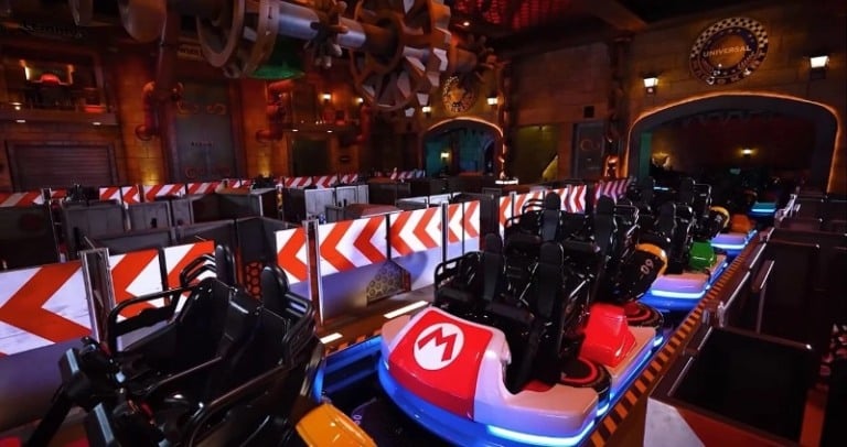 Montanha-russa de 'Mario Kart' é uma das atrações do Parque da Nintendo