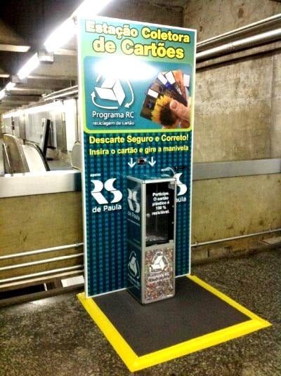 Seguros Unimed leva programa de reciclagem ao metrô 