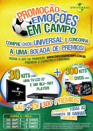 Universal Pictures apresenta "Emoções em Campo"