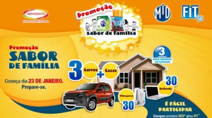 Muitos prêmios na promoção dos refrescos MID e FIT