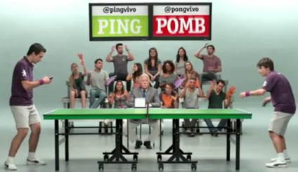 Vivo mostra velocidade de internet com ping-pong