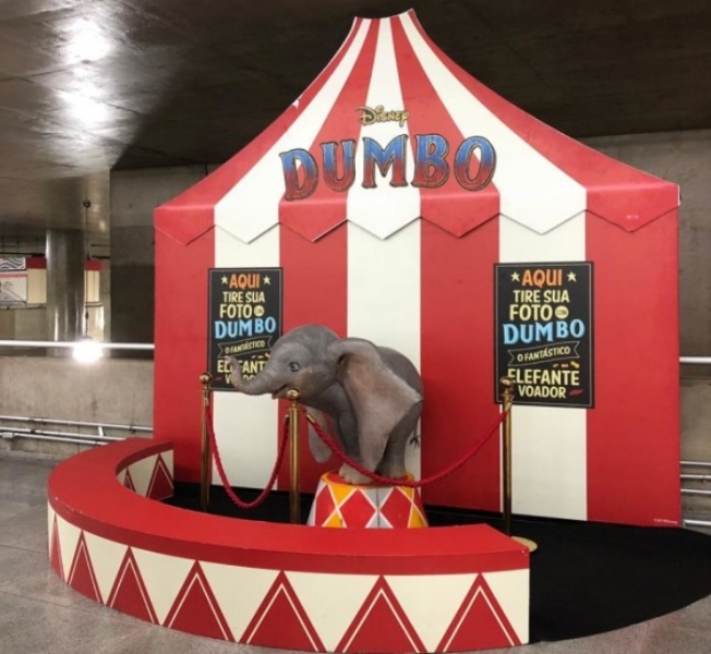 Mídia OOH leva "Dumbo" a metrô de São Paulo