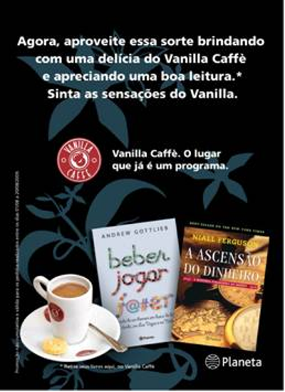Vanilla Caffè e Planeta parceiros em ação promo