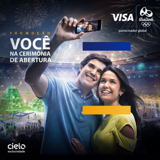 Promo da Visa leva à abertura das Olimpíadas