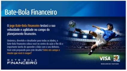 Visa mistura futebol com finanças