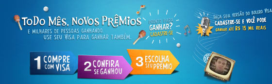 Cantar “Bolero Visa” vale prêmio em dinheiro Cantar “Bolero Visa” vale prêmio em dinheiro