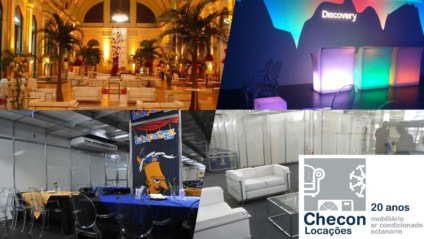 Checon Locações fornece móveis e acessórios para grandes eventos