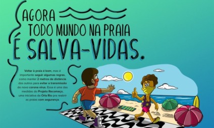 Orla Rio cria campanha sobre o uso consciente da praia