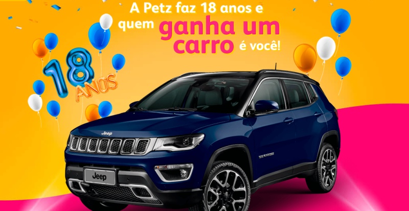 Petz celebra 18 anos e presenteia consumidor com um Jeep Compass