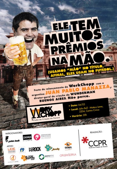 CCPR realiza "workchopp" com Juan Pablo Manazza 