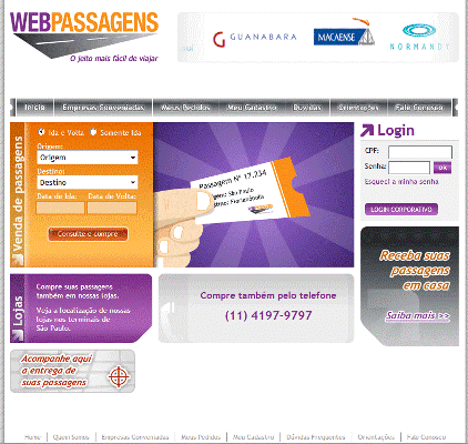 Webpassagens chega ao Brasil