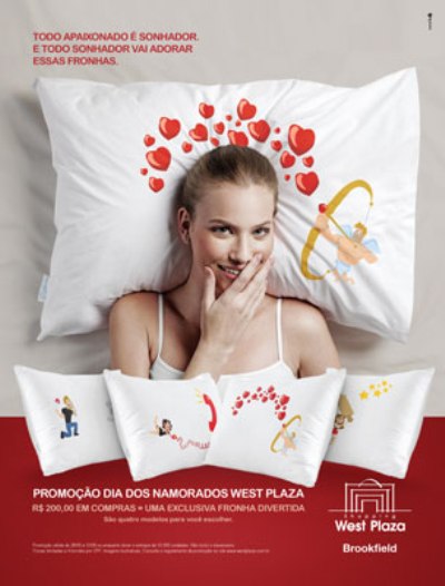Brinde romântico na promo do West Plaza