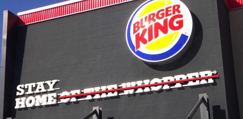 Burger King altera fachada de unidades no Reino Unido 