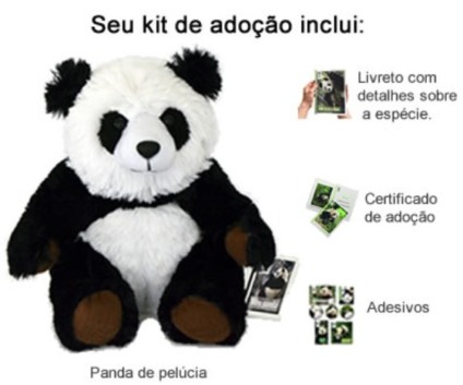 WWF-Brasil incentiva adoção de um panda