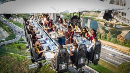 Dinner in The Sky tem edição inédita com vista para o Parque Ibirapuera