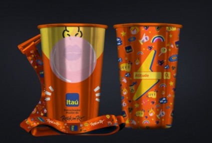Copos do Itaú estão de volta no Rock in Rio 2019