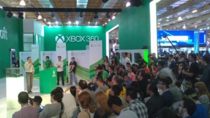 Live marketing deu o tom no estande do Xbox One