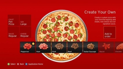 Pedir pizza pelo Xbox é novidade da Pizza Hut