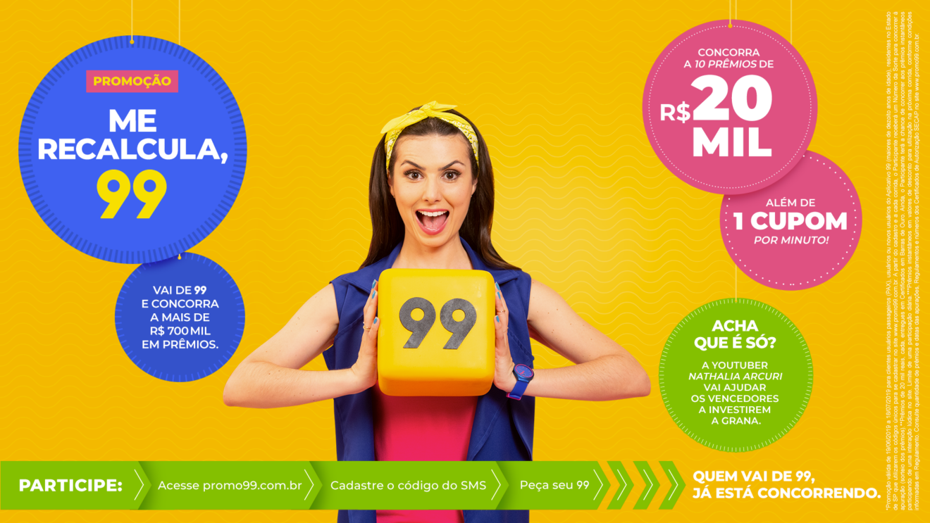 Me Recalcula 99 é finalista em 'Ação Promocional com Sorteio' no Prêmio Live 2020 Me Recalcula 99 é finalista em 'Ação Promocional com Sorteio' no Prêmio Live 2020