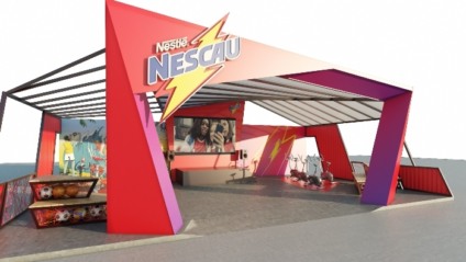 Nescau cria espaço de conexão, interação e de muita energia