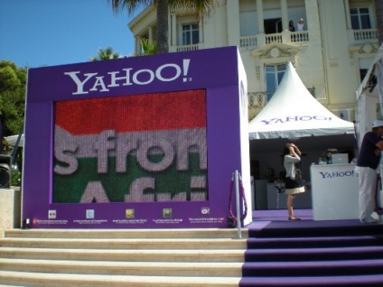Yahoo! e You Tube com promo em Cannes