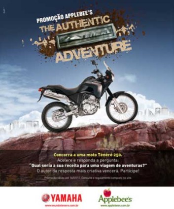Applebee's e Yamaha parceiros em ação promo