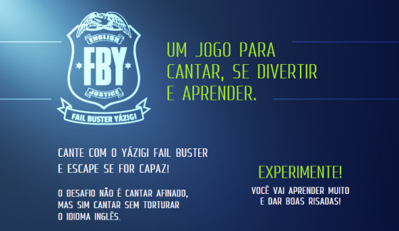 Fail Buster Yázigi mistura inglês com música