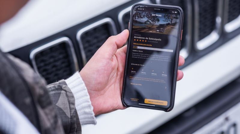 Novo app de Jeep convida a explorar a natureza