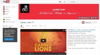 Cannes Lions faz ao vivo em 2013