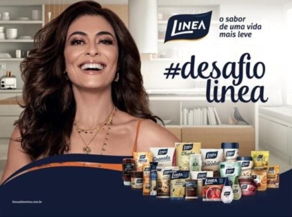 Juliana Paes é a estrela do novo desafio da Linea Alimentos