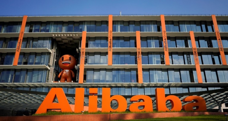 FILE PHOTO: The logo of Alibaba Group is seen at the company’s headquarters in Hangzhou, Zhejiang province, China July 20, 2018. REUTERS/Aly Song/File Photo GLOBAL BUSINESS WEEK AHEAD