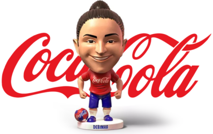 Coca-Cola homenageia futebol feminino com minicraque