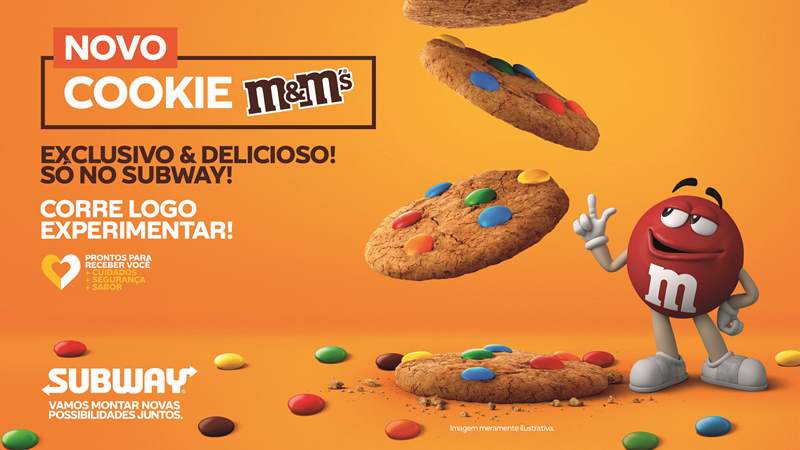 Cookie M&M’S é a novidade do cardápio da Subway