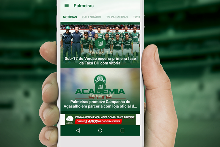 Palmeiras lança aplicativo oficial para torcedores