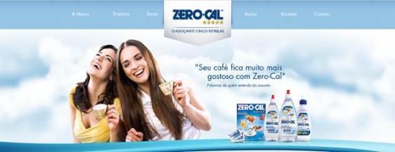 Medindo as calorias no novo site de Zero-Cal