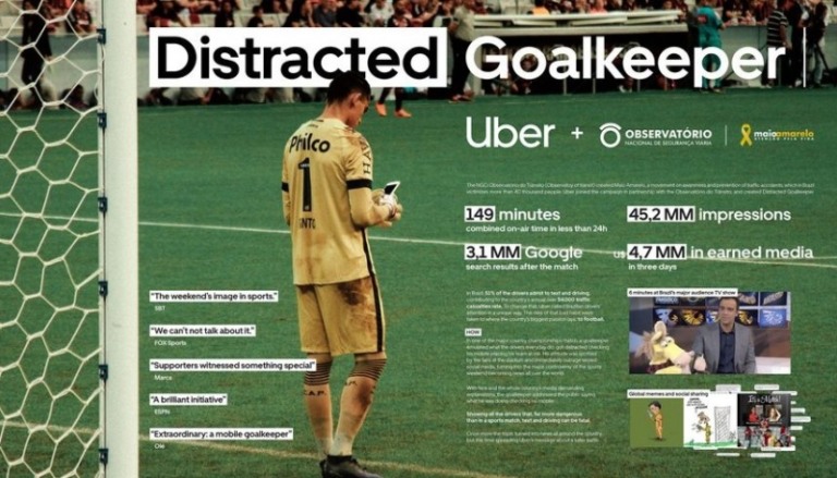 CANNES 2019: AÇÃO DA UBER COM GOLEIRO DO ATHLETICO É A MAIS PREMIADA EM BRAND ACTIVATION